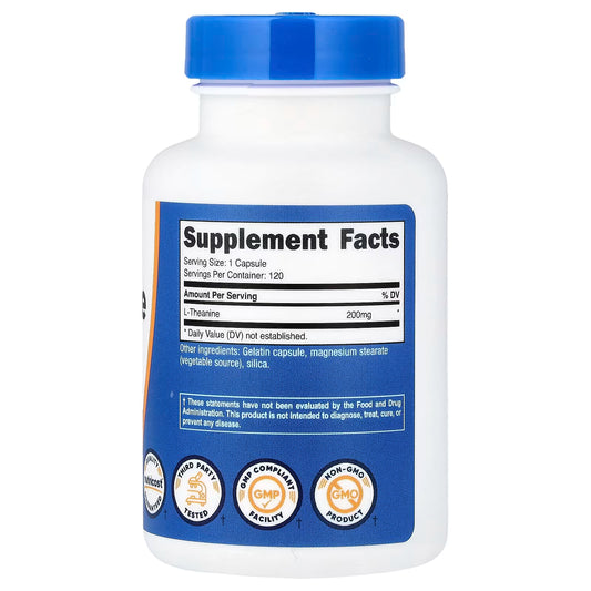 Nutricost, L-Theanine 200 mg - 120 Capsules