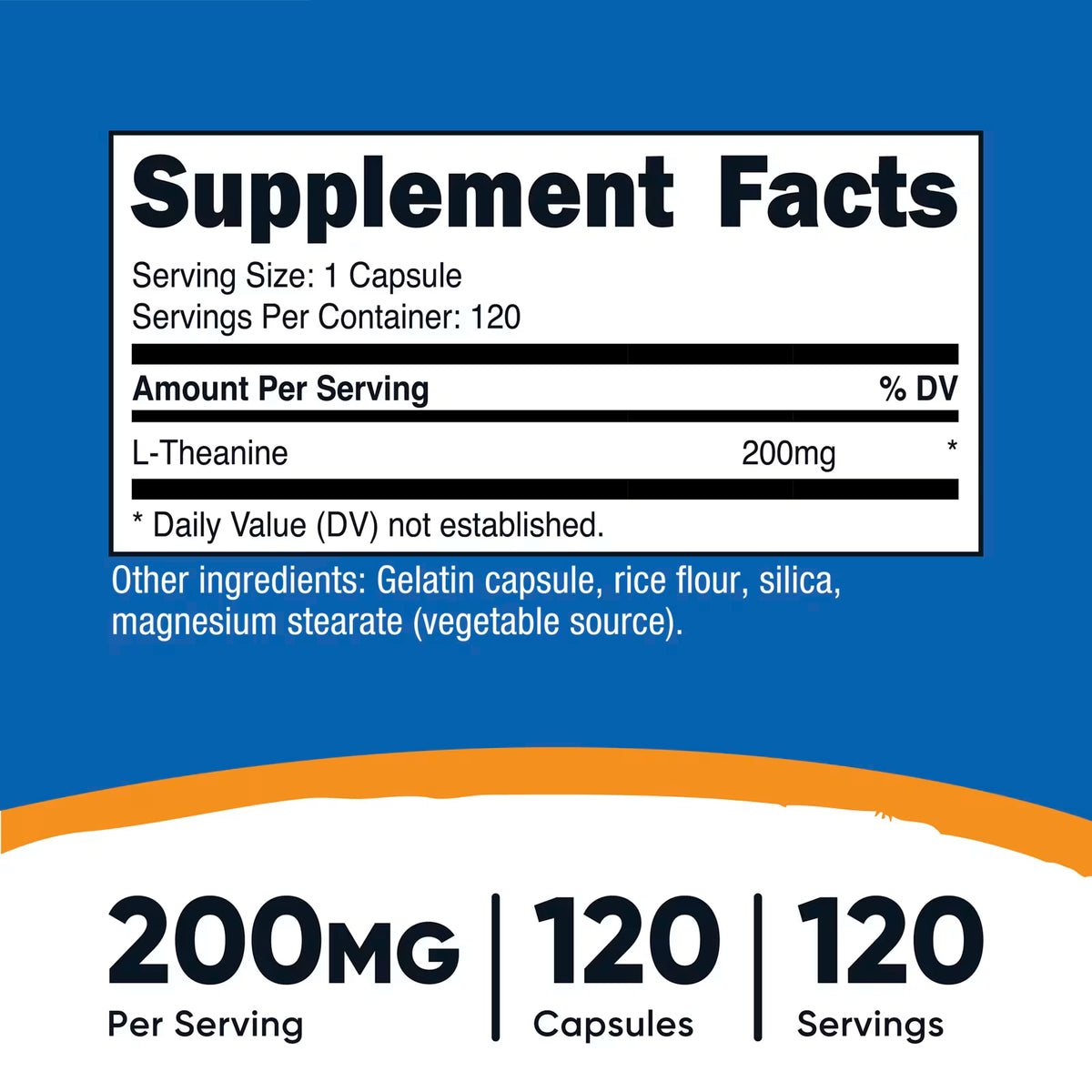 Nutricost, L-Theanine 200 mg - 120 Capsules