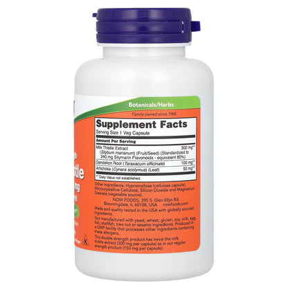 NOW Foods Milk Thistle Extract, 100 Veg Capsules