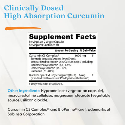 Doctor's Best High Absorption Curcumin - 120 Veggie Caps