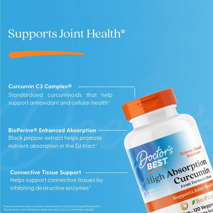 Doctor's Best High Absorption Curcumin - 120 Veggie Caps