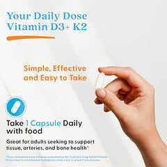 Doctor's Best Vitamin D3 + K2, 5000 IU, 60 Veg Capsules
