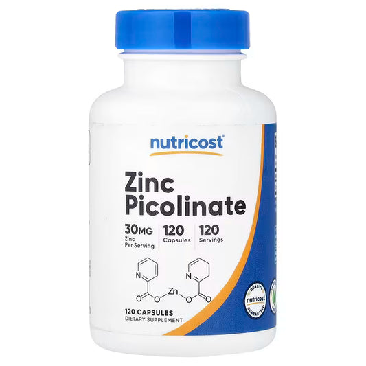 Nutricost Zinc Picolinate 30 mg 120 capsules