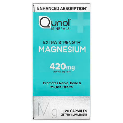Qunol Magnesium Glycinate, 120 Capsules (210 mg per Capsule)