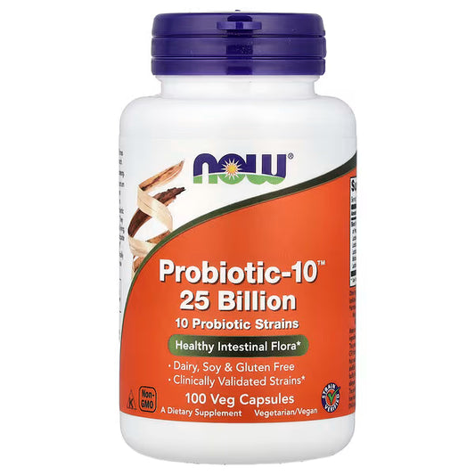 NOW Foods Probiotic-10 25 billion CFU 100 veggie capsules